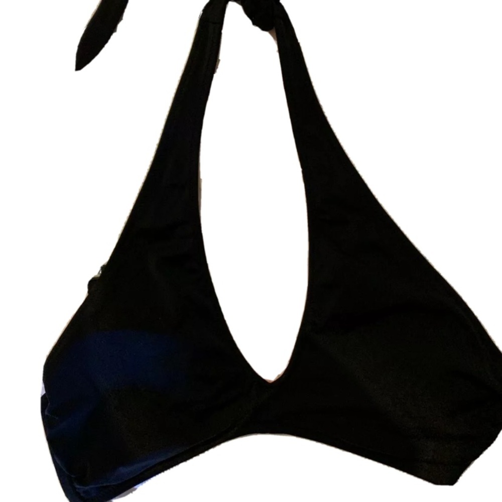 Black two piece bathing suit